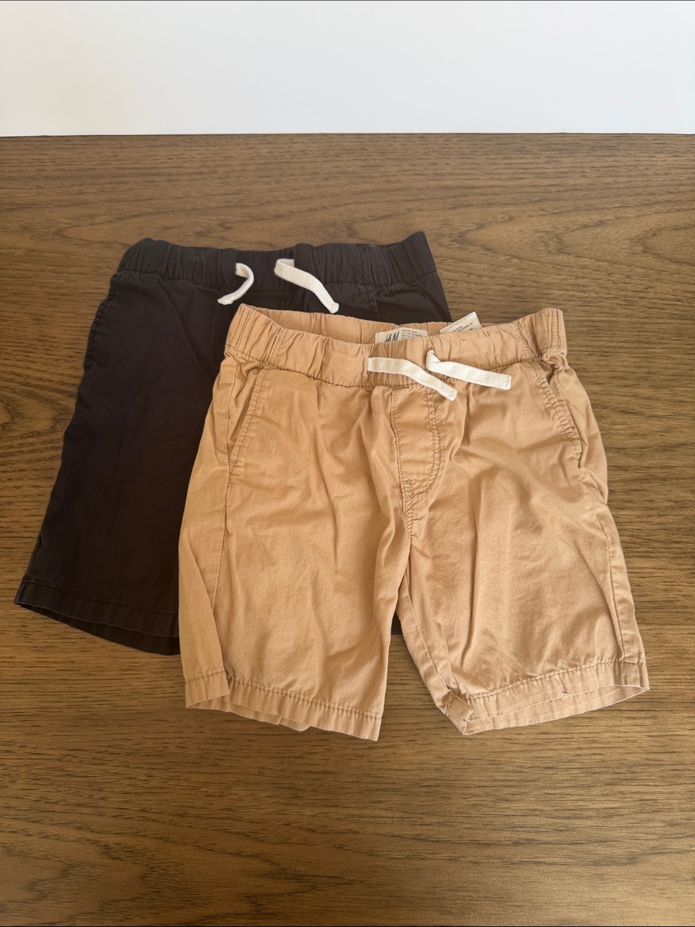 Cat & Jack Two-Pack Pull-On Shorts - Tan and Black